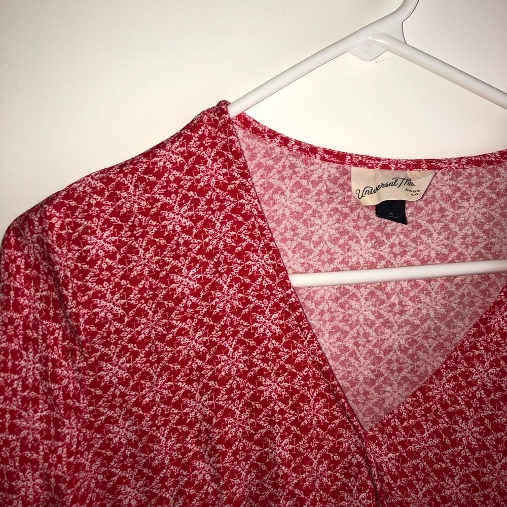 Pinky Red Tied Wrap Shirt!